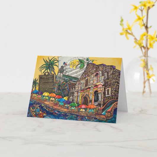 テキサス州の挨拶状の黄色バラ カード (黄色い花)