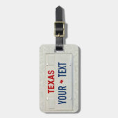 テキサス州の旅行者 ラゲッジタグ (正面縦)