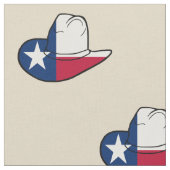 テキサス州の旗のカーボーイ・ハットの生地色 ファブリック (クローズアップ)