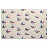 テキサス州の旗のカーボーイ・ハットの生地色 ファブリック (ファットクウォーター)