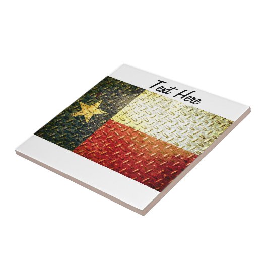 テキサス州の旗のダイヤモンドによってめっきされるギア タイル (側面)