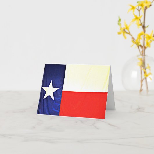 テキサス州の旗のメッセージカード カード (黄色い花)