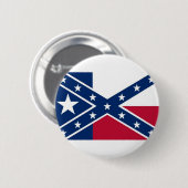 テキサス州の旗の共和国 缶バッジ (正面&裏面)