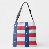テキサス州の旗の十字の体のトート クロスボディバッグ (裏面)