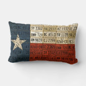 テキサス州の旗の単独星の州のナンバープレートの芸術 ランバークッション (裏面)