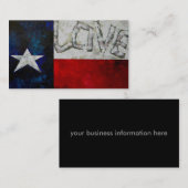 テキサス州の旗の名刺 名刺 (正面/裏面)