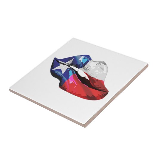 テキサス州の旗の唇 タイル (側面)