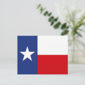 テキサス州の旗のPCの単独星の州旅行旅行のテキサス人TX シーズンポストカード (スタンド正面)