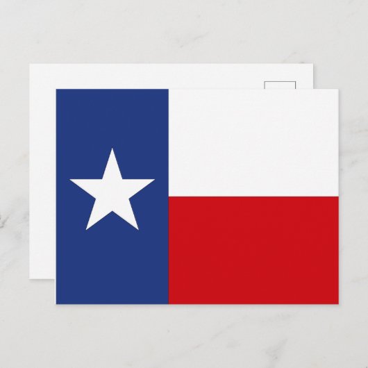 テキサス州の旗のPCの単独星の州旅行旅行のテキサス人TX シーズンポストカード (正面/裏面)