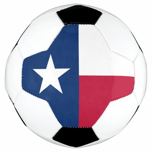 テキサス州の旗 サッカーボール (正面)