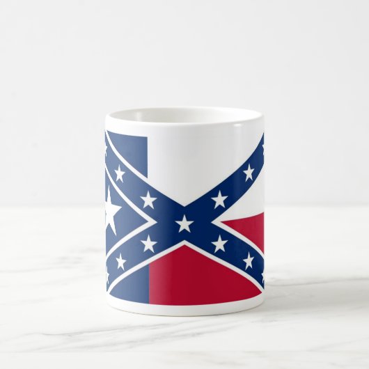 テキサス州の旗、テキサス州の共和国の共和国の… コーヒーマグカップ (中央)