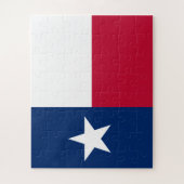 テキサス州の旗（テキサス州の Lone Star State Flag） ジグソーパズル (縦)