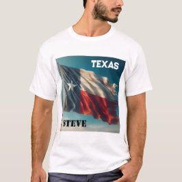 テキサス州の旗 メンズTシャツ  Tシャツ