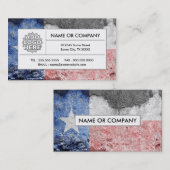 テキサス州の旗 名刺 (正面/裏面)