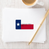 テキサス州の旗、米国が付いているカスタムなラベル ラベル (インサイチュ)