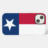 テキサス州の旗（縦向き表示） iPhoneケース (裏面横)