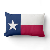 テキサス州の旗 Lone Star スロー枕 (3サイズ)