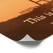 テキサス州の日の出/詩篇118:24 ポスター (角)