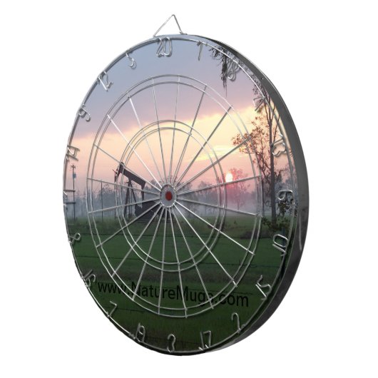 テキサス州の日没の投げ矢板 ダーツボード (正面右)