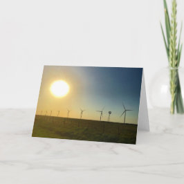テキサス州の日没の挨拶状 カード