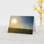 テキサス州の日没の挨拶状 カード (黄色い花)