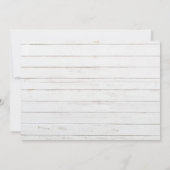 テキサス州の木製ウェディング招待状2 招待状 (裏面)