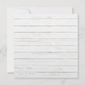 テキサス州の木製ウェディング招待状(ラスティックスタイル) 招待状 (裏面)