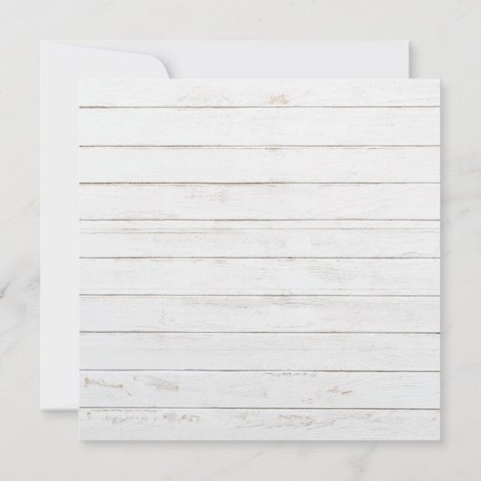 テキサス州の木製ウェディング招待状(ラスティックスタイル) 招待状 (裏面)