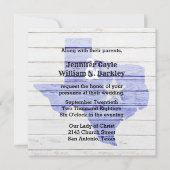 テキサス州の木製ウェディング招待状(ラスティックスタイル) 招待状 (正面)