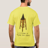 テキサス州の村の馬鹿 Tシャツ (裏面)