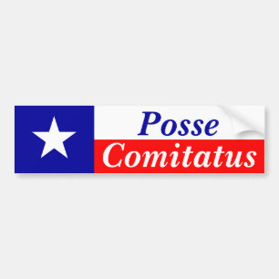 テキサス州の武装隊Comitatus バンパーステッカー