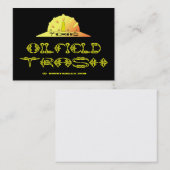 テキサス州の油田の屑、名刺、油、ガス 名刺 (正面/裏面)