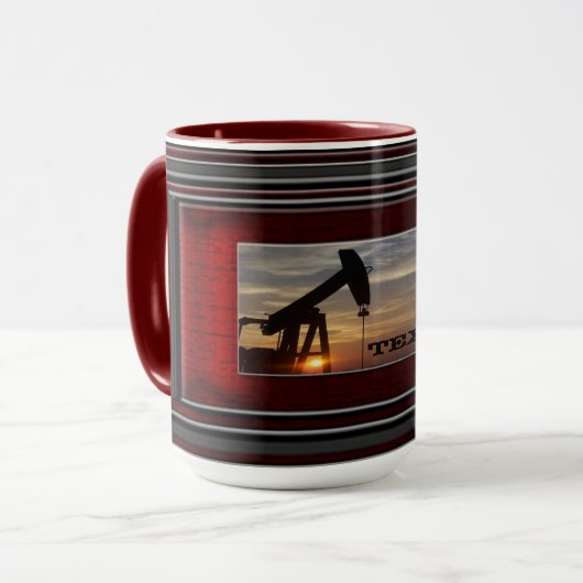 テキサス州の油 マグカップ (正面左)