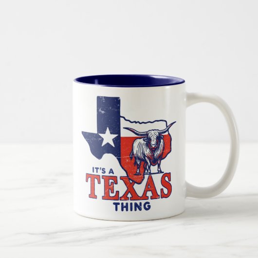 テキサス州の物だ ツートーンマグカップ (右)