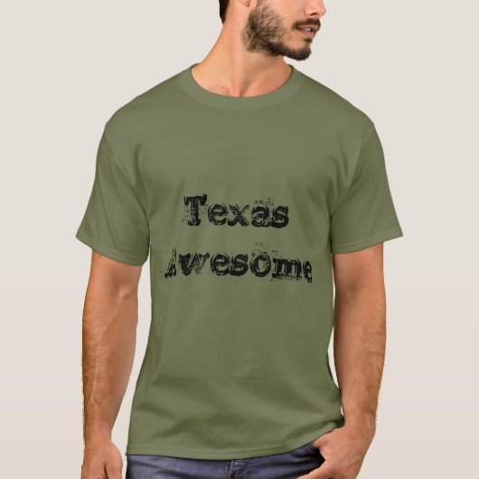 テキサス州の素晴らしい引用文の人のTシャツ Tシャツ (正面)