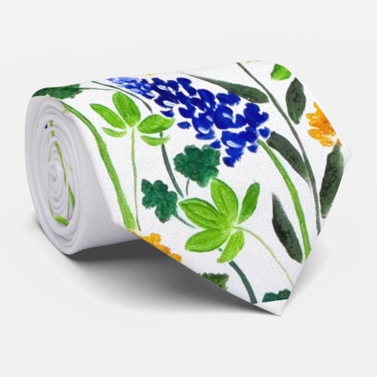 テキサス州の花園の野生の花の芸術のタイ ネクタイ (ロール)