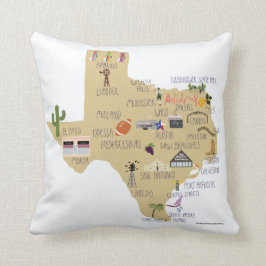 テキサス州の装飾用クッション クッション