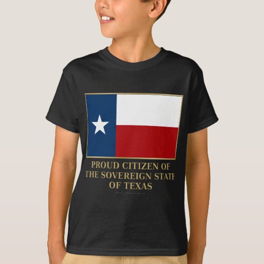 テキサス州の誇り高い市民 Tシャツ (正面)