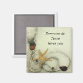 テキサス州の誰かがあなたを愛している – 磁石 (正面/裏面)