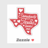 テキサス州の誰かが私のステッカーを愛している シール (シート)