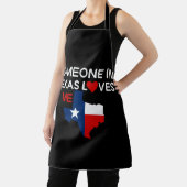 テキサス州の誰かが私を大切神の祝福を愛 エプロン (インサイチュ)