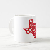 テキサス州の誰かが私を愛している コーヒーマグカップ (正面左)