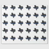 テキサス州の警官の薄いブルーライン ラッピングペーパー (フラット)