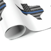 テキサス州の警官の薄いブルーライン ラッピングペーパー (ロールコーナー)