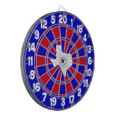 テキサス州の赤い白く及び青 ダーツボード (正面左)