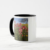 テキサス州の路傍に咲く野の花 春 マグカップ (正面左)