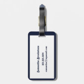 テキサス州の道路、私を家に連れて行く ラゲッジタグ (裏面縦)