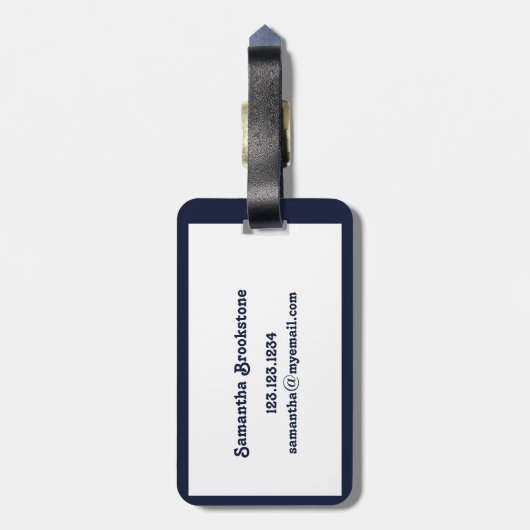 テキサス州の道路、私を家に連れて行く ラゲッジタグ (裏面縦)