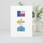 テキサス州の郵便はがきの記号 サンキューカード (スタンド正面)