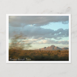 テキサス州の郵便はがきを通ること ポストカード